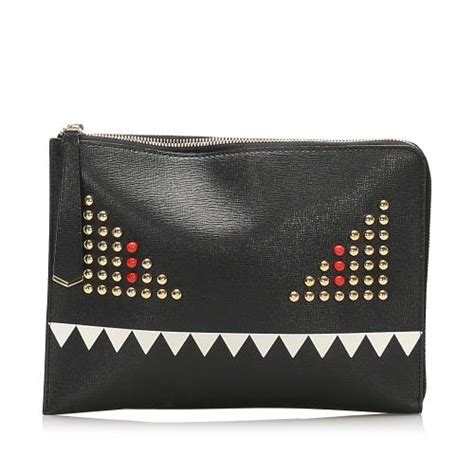 fendi clutch bag monster|fendi clutch vintage.